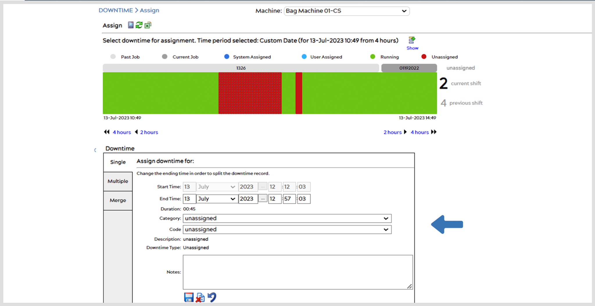 Manually Assigning Codes to Text Segments